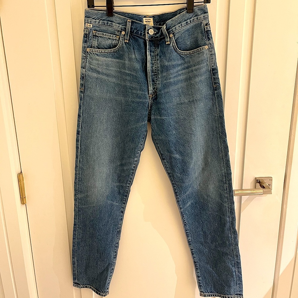 Citizens of Humanity Medium Blue High Rise Mom Jeans